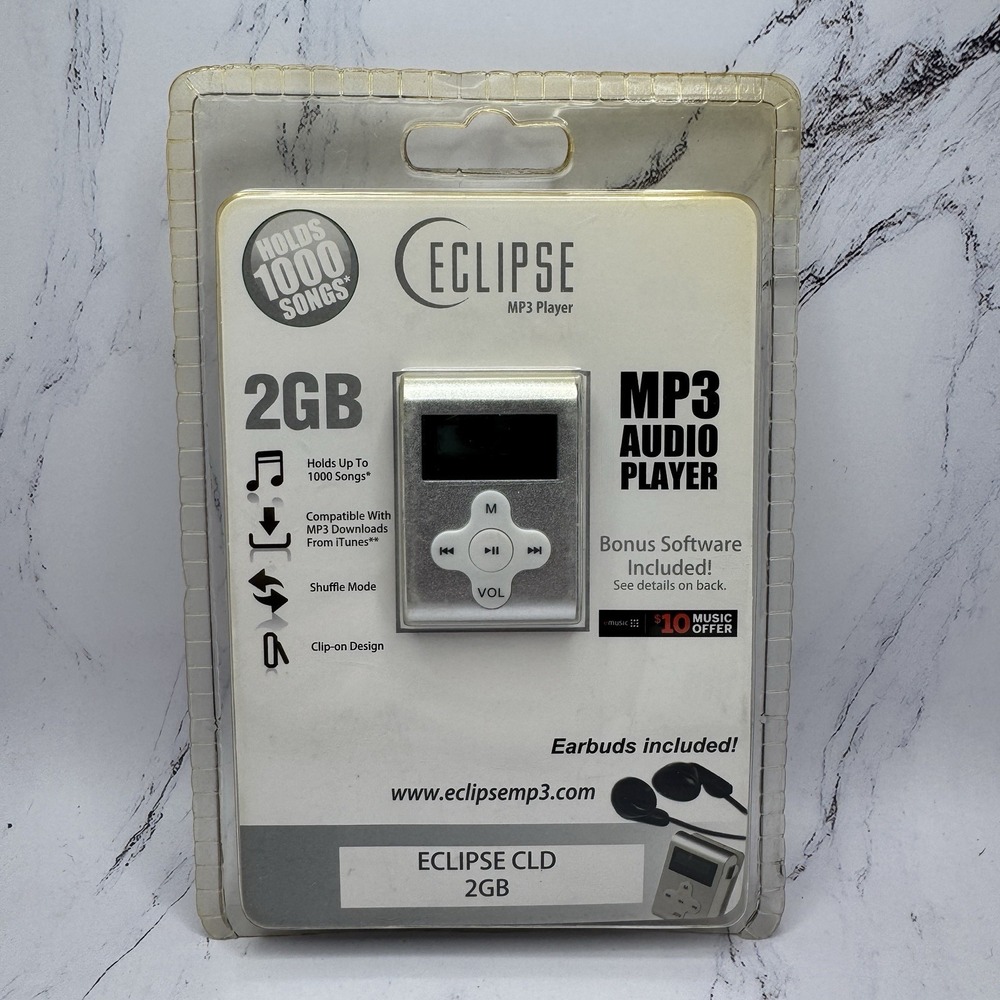 Eclipse MP3 Audio Music Player Black 2GB (CLD2SL) New Sealed